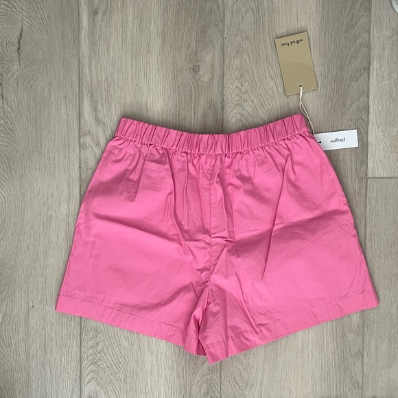 NEW Aritzia Wilfred Free Breeze shorts Pink - Picture 2 of 3